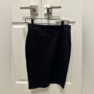 Old Navy Stretch Black Pencil Skirt